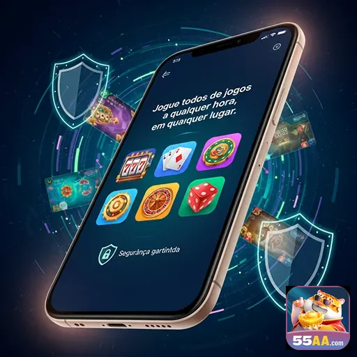 Usuário jogando no cassino pelo celular rapidamente