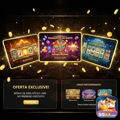 Jogadores aproveitando a variedade de jogos em 55aa